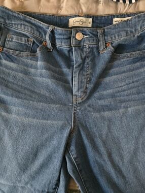 Jessica SIMPSON Jeans LADIES Medium Blue Straight Jeans SIZE 29